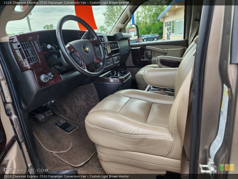 Custom Light Brown Interior Photo for the 2016 Chevrolet Express 2500 Passenger Conversion Van #146124359