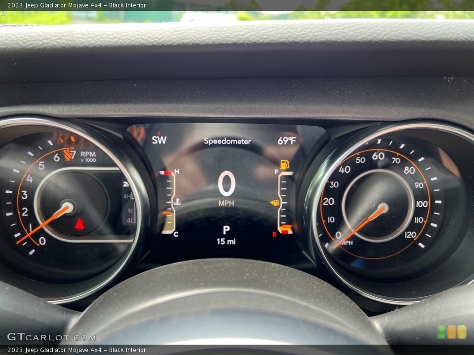 Black Interior Gauges for the 2023 Jeep Gladiator Mojave 4x4 #146125208