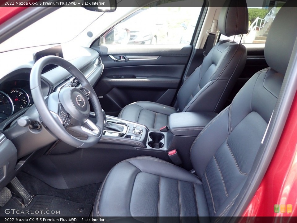 Black Interior Front Seat for the 2022 Mazda CX-5 S Premium Plus AWD #146125295