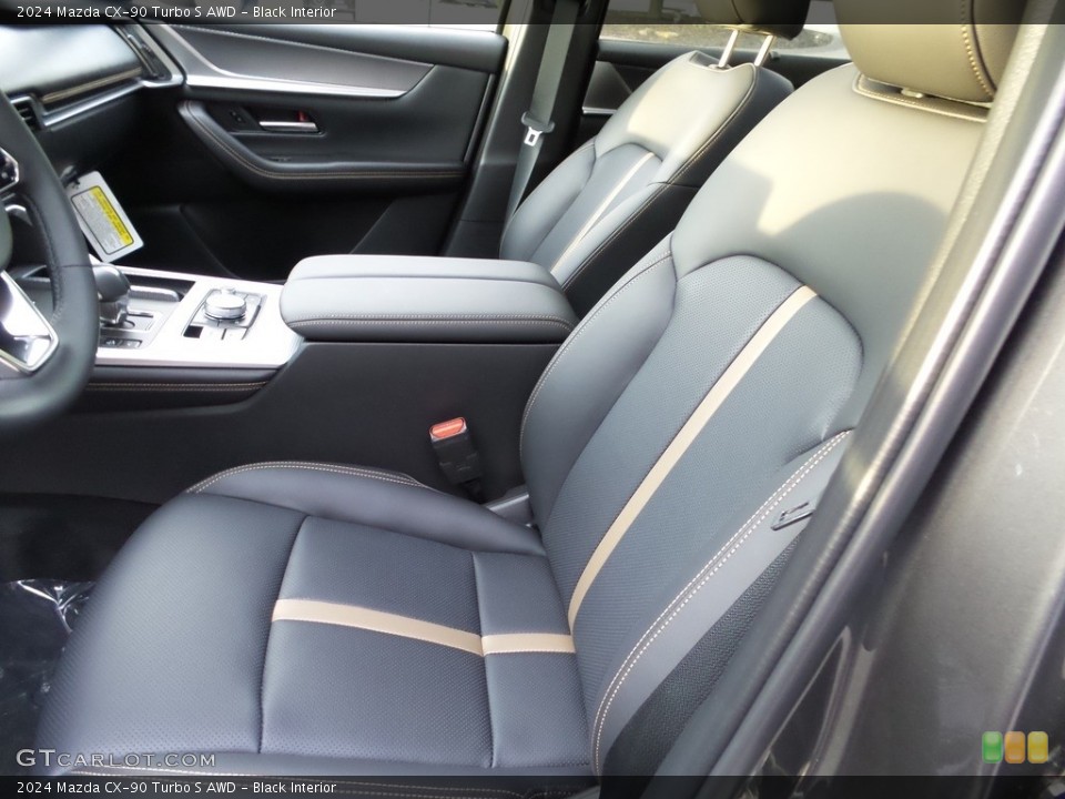 Black Interior Front Seat for the 2024 Mazda CX-90 Turbo S AWD #146126573