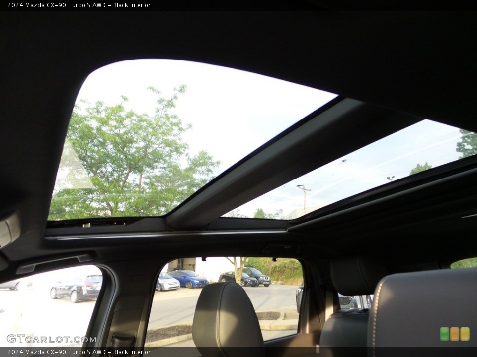 Black Interior Sunroof for the 2024 Mazda CX-90 Turbo S AWD #146126647