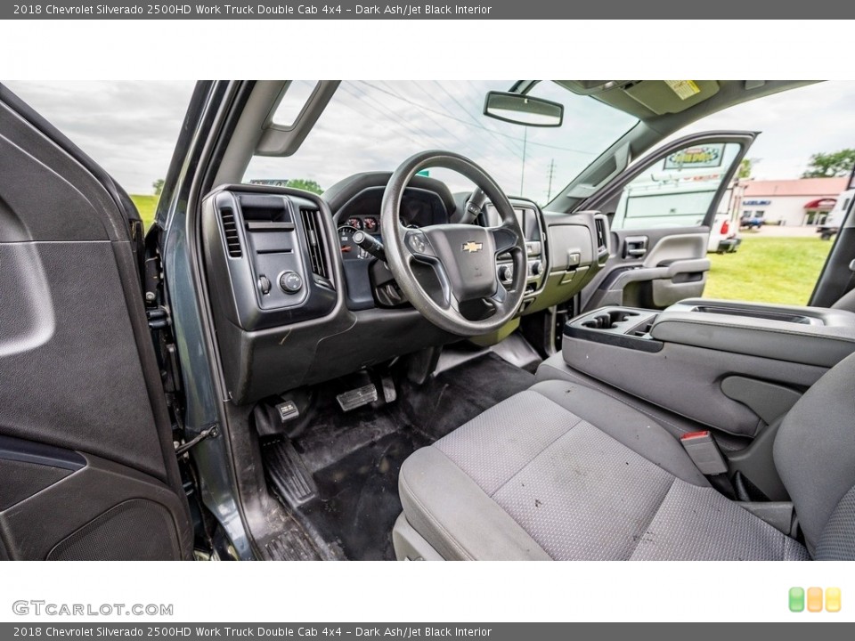 Dark Ash/Jet Black Interior Front Seat for the 2018 Chevrolet Silverado 2500HD Work Truck Double Cab 4x4 #146126826