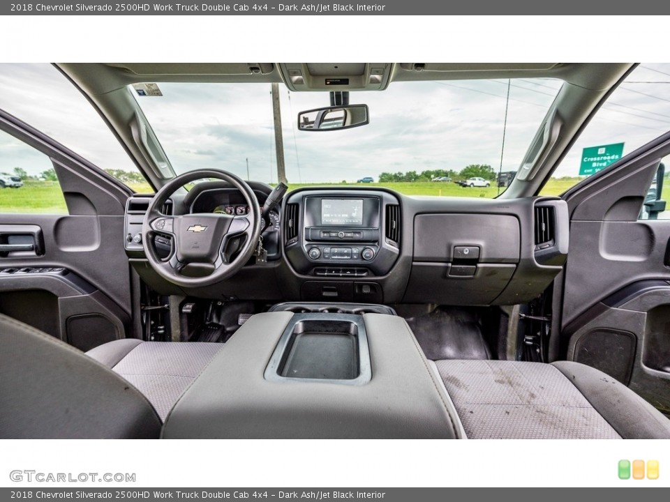 Dark Ash/Jet Black Interior Dashboard for the 2018 Chevrolet Silverado 2500HD Work Truck Double Cab 4x4 #146127017
