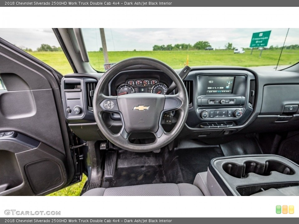 Dark Ash/Jet Black Interior Dashboard for the 2018 Chevrolet Silverado 2500HD Work Truck Double Cab 4x4 #146127026