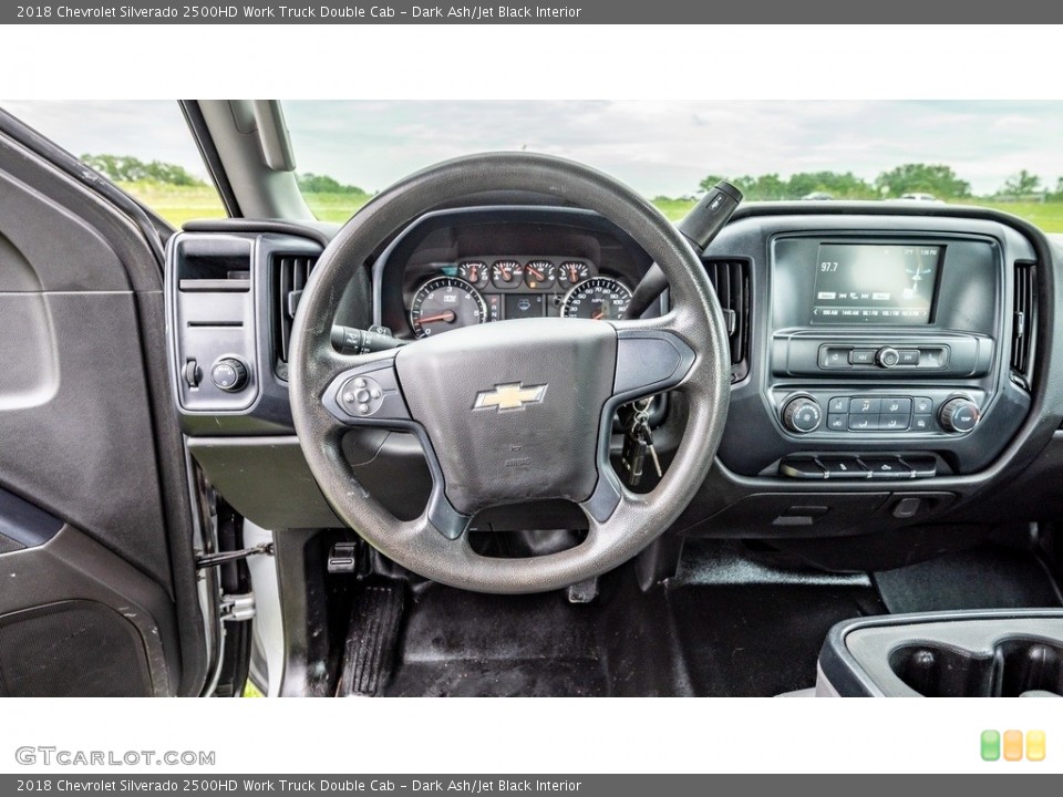 Dark Ash/Jet Black Interior Steering Wheel for the 2018 Chevrolet Silverado 2500HD Work Truck Double Cab #146127593