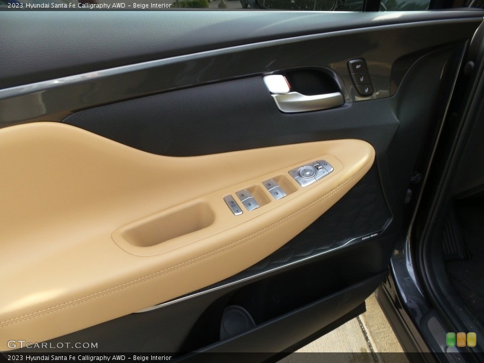 Beige Interior Door Panel for the 2023 Hyundai Santa Fe Calligraphy AWD #146127674
