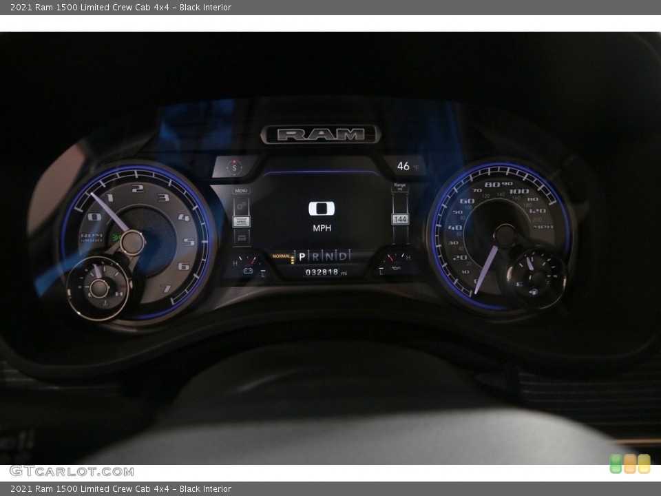 Black Interior Gauges for the 2021 Ram 1500 Limited Crew Cab 4x4 #146128151