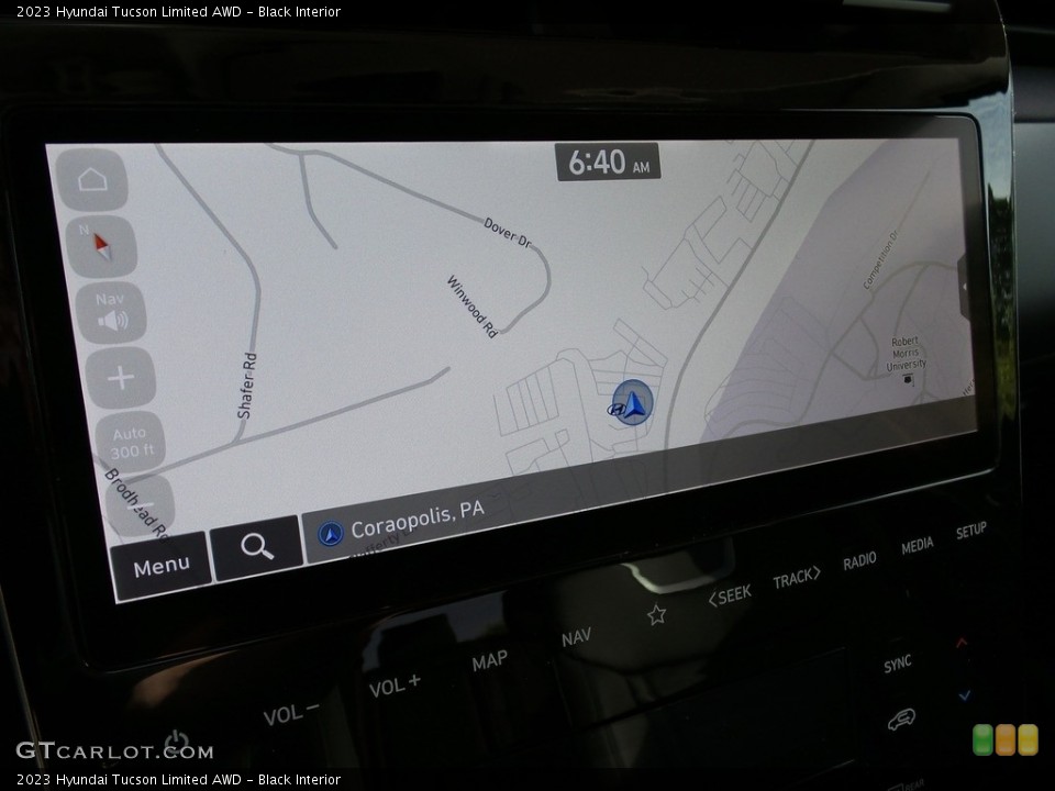 Black Interior Navigation for the 2023 Hyundai Tucson Limited AWD #146128169