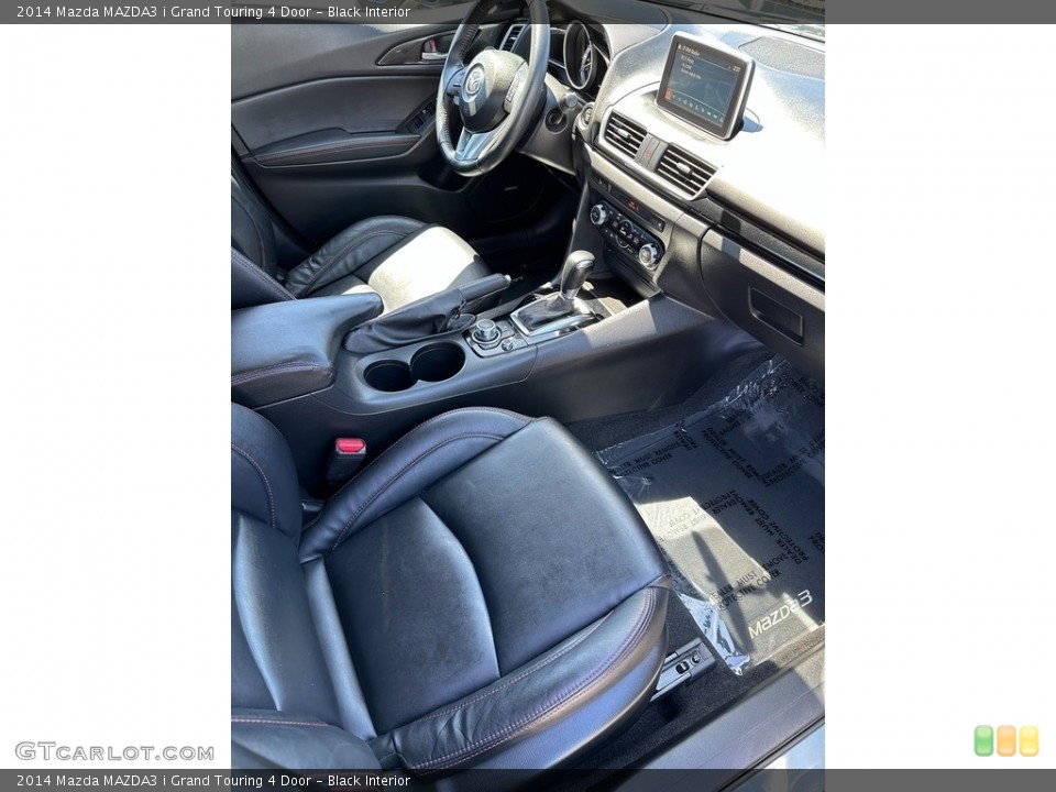 Black Interior Front Seat for the 2014 Mazda MAZDA3 i Grand Touring 4 Door #146129159