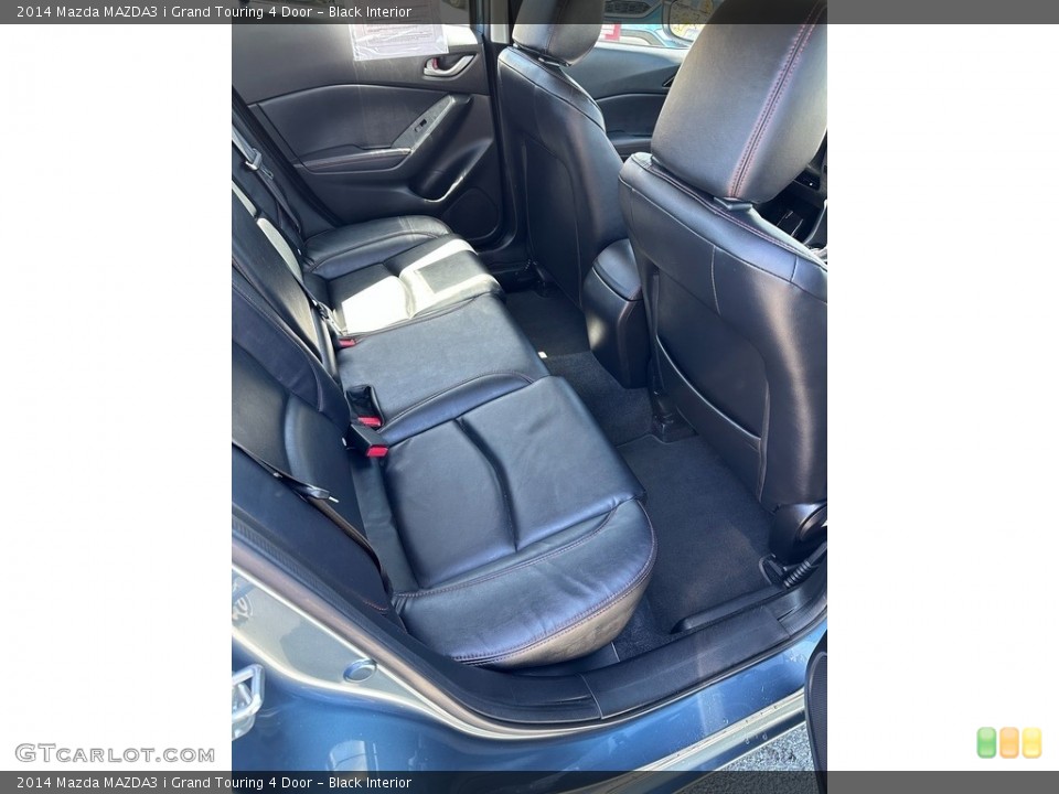 Black Interior Rear Seat for the 2014 Mazda MAZDA3 i Grand Touring 4 Door #146129168