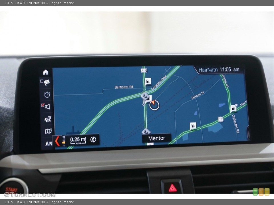 Cognac Interior Navigation for the 2019 BMW X3 xDrive30i #146129694