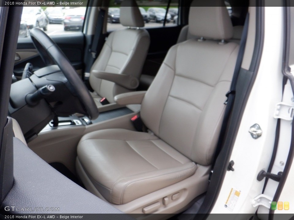 Beige Interior Front Seat for the 2018 Honda Pilot EX-L AWD #146129730