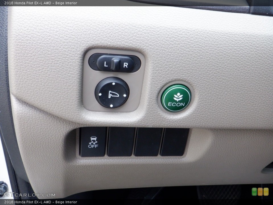 Beige Interior Controls for the 2018 Honda Pilot EX-L AWD #146129787