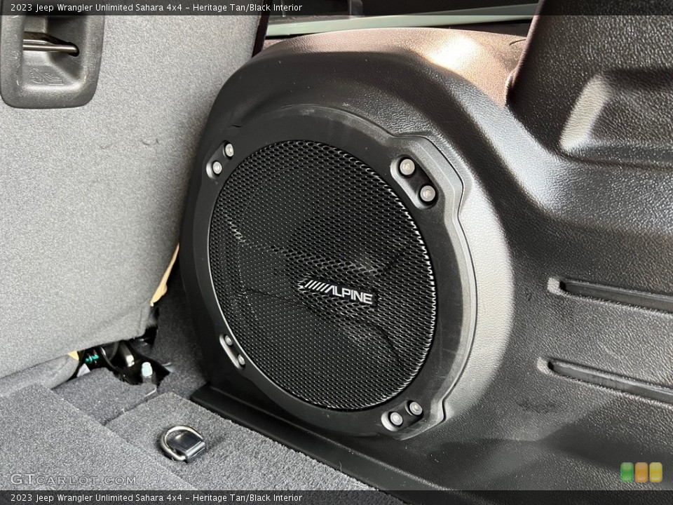 Heritage Tan/Black Interior Audio System for the 2023 Jeep Wrangler Unlimited Sahara 4x4 #146129859