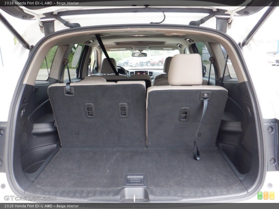 Beige Interior Trunk for the 2018 Honda Pilot EX-L AWD #146130064