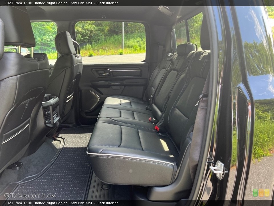 Black Interior Rear Seat for the 2023 Ram 1500 Limited Night Edition Crew Cab 4x4 #146130697