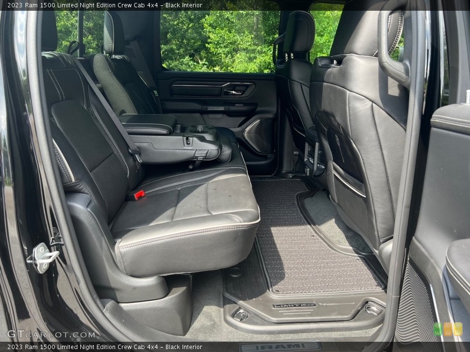 Black Interior Rear Seat for the 2023 Ram 1500 Limited Night Edition Crew Cab 4x4 #146130772