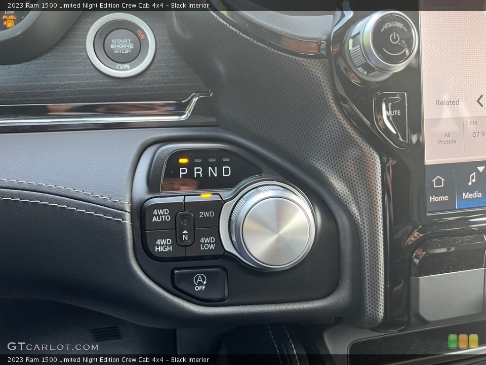 Black Interior Transmission for the 2023 Ram 1500 Limited Night Edition Crew Cab 4x4 #146130934