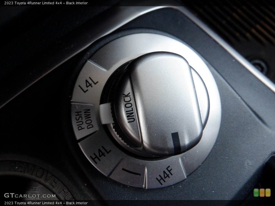 Black Interior Controls for the 2023 Toyota 4Runner Limited 4x4 #146131768