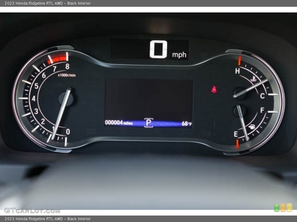 Black Interior Gauges for the 2023 Honda Ridgeline RTL AWD #146131777