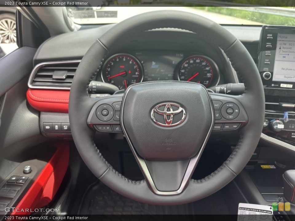 Cockpit Red Interior Steering Wheel for the 2023 Toyota Camry XSE #146132842