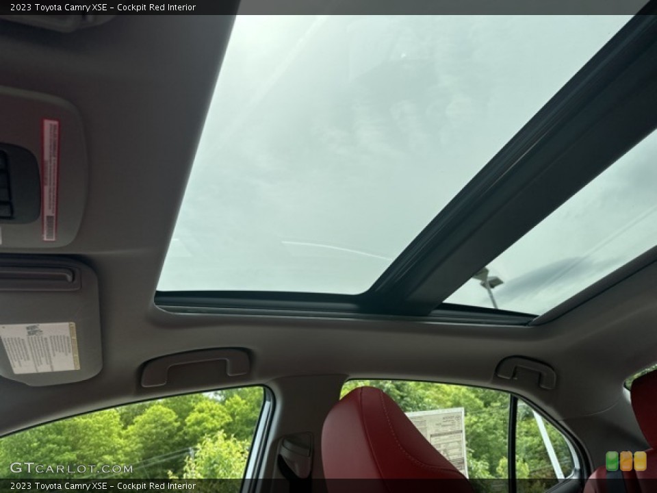 Cockpit Red Interior Sunroof for the 2023 Toyota Camry XSE #146132863