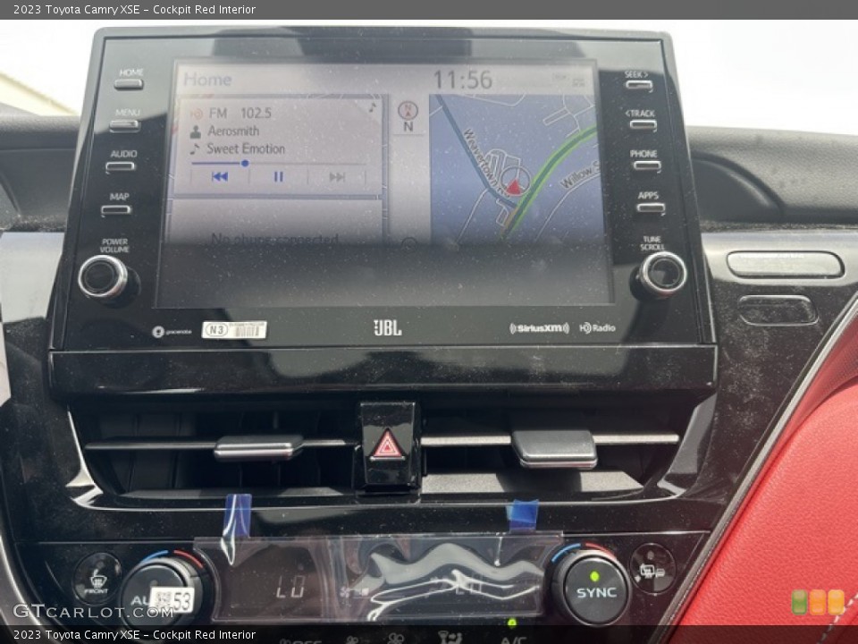 Cockpit Red Interior Controls for the 2023 Toyota Camry XSE #146132887