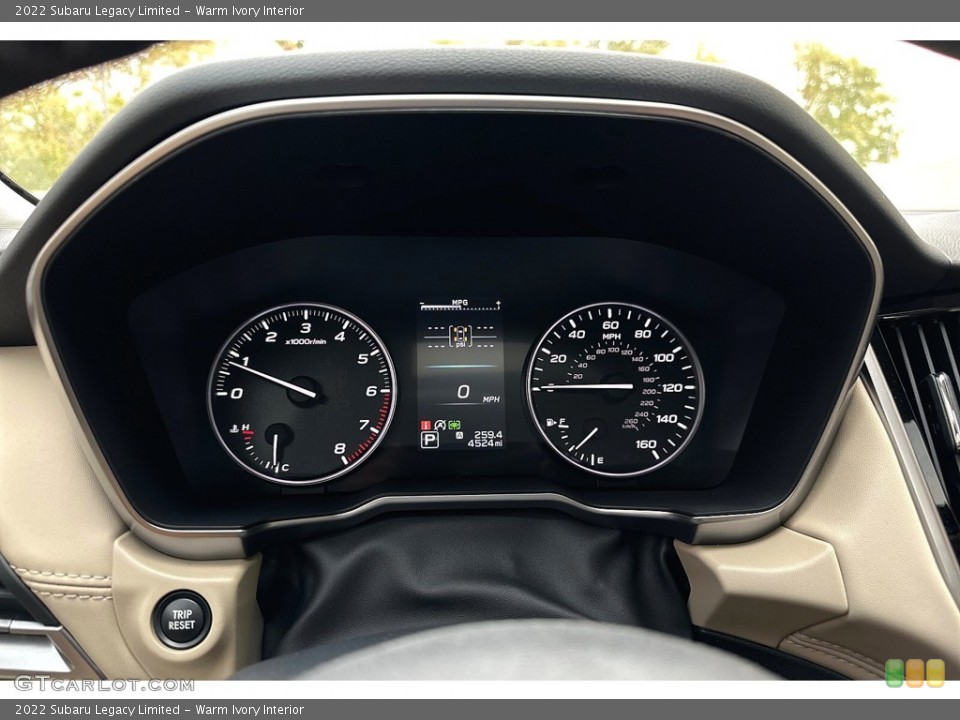 Warm Ivory Interior Gauges for the 2022 Subaru Legacy Limited #146132908