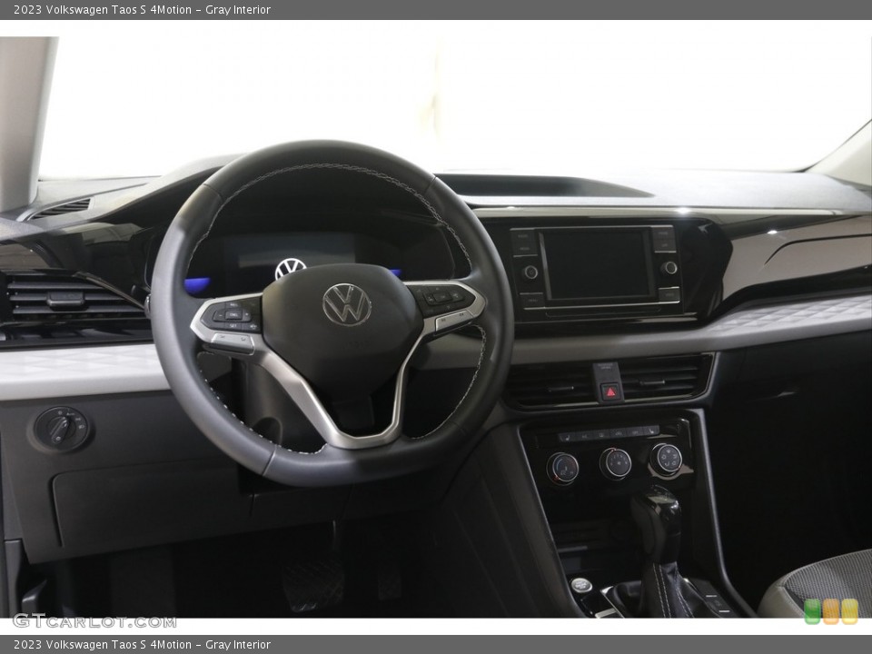 Gray Interior Dashboard for the 2023 Volkswagen Taos S 4Motion #146133706
