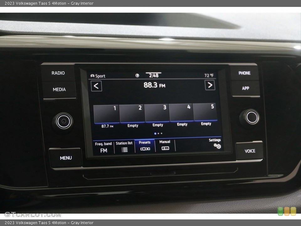 Gray Interior Audio System for the 2023 Volkswagen Taos S 4Motion #146133784