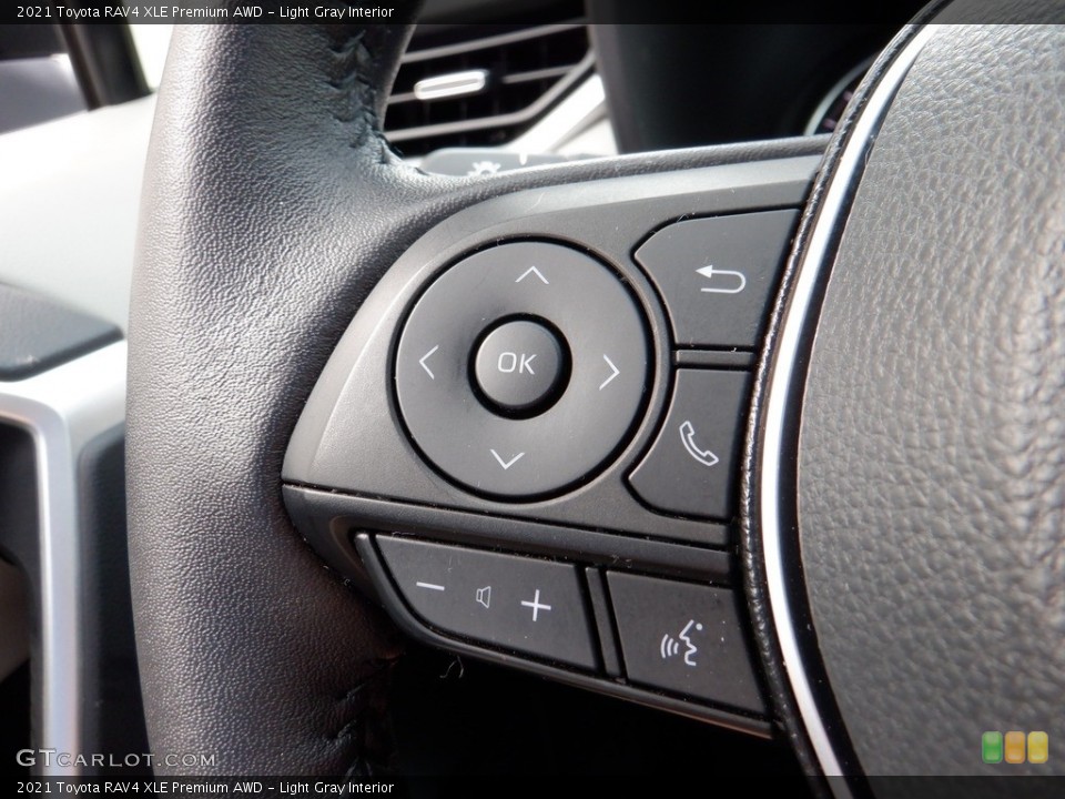 Light Gray Interior Steering Wheel for the 2021 Toyota RAV4 XLE Premium AWD #146133934