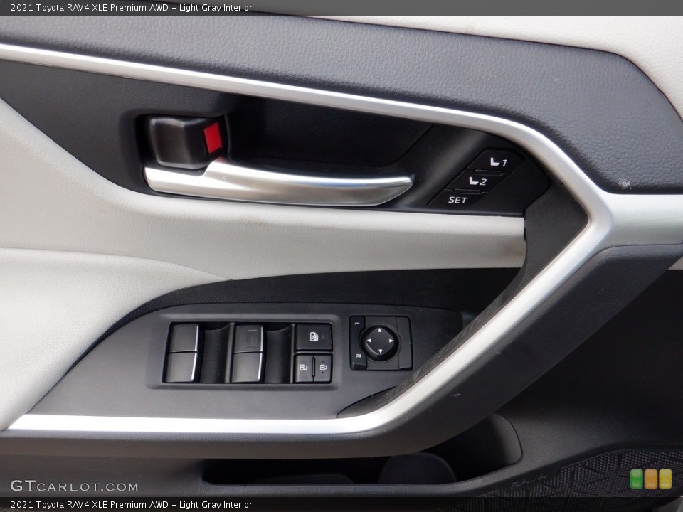 Light Gray Interior Door Panel for the 2021 Toyota RAV4 XLE Premium AWD #146134183