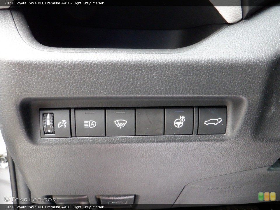 Light Gray Interior Controls for the 2021 Toyota RAV4 XLE Premium AWD #146134216