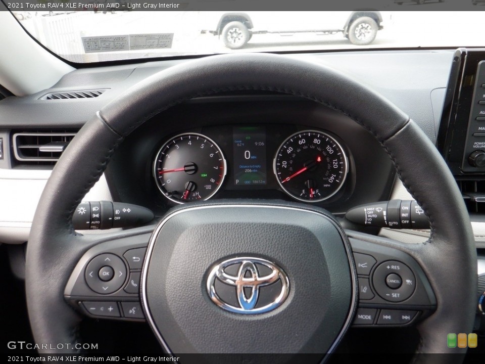 Light Gray Interior Steering Wheel for the 2021 Toyota RAV4 XLE Premium AWD #146134297