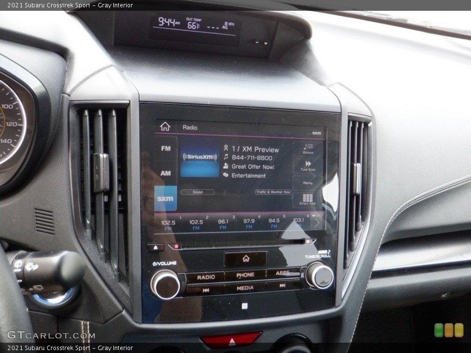 Gray Interior Controls for the 2021 Subaru Crosstrek Sport #146134552