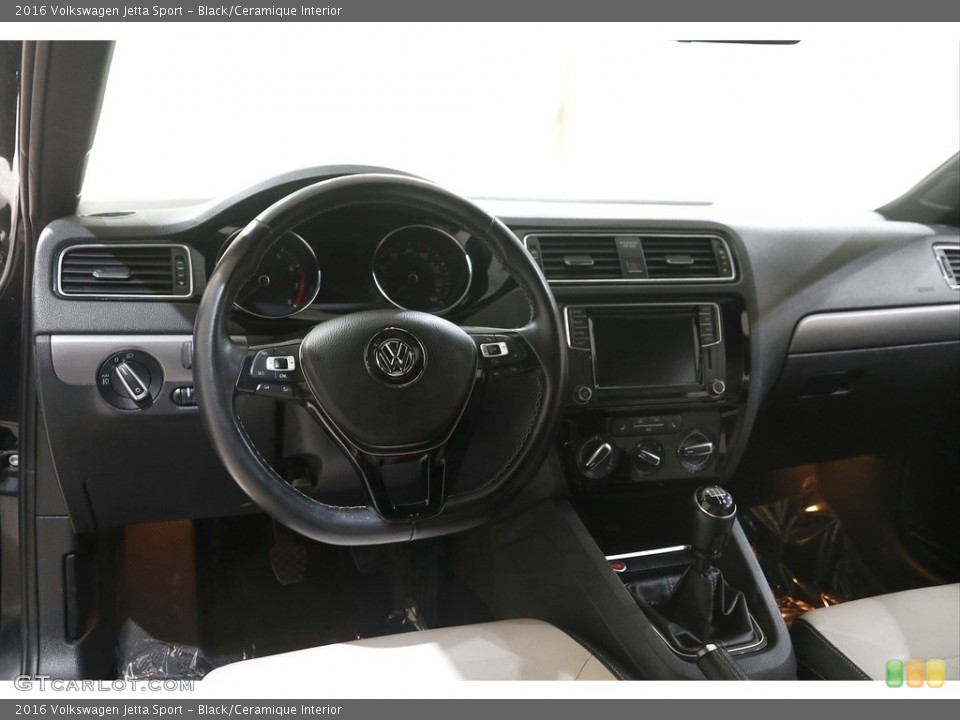 Black/Ceramique Interior Dashboard for the 2016 Volkswagen Jetta Sport #146134630