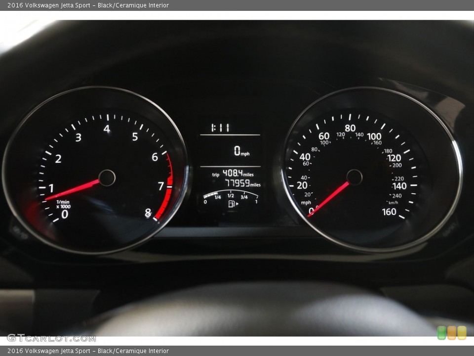 Black/Ceramique Interior Gauges for the 2016 Volkswagen Jetta Sport #146134681