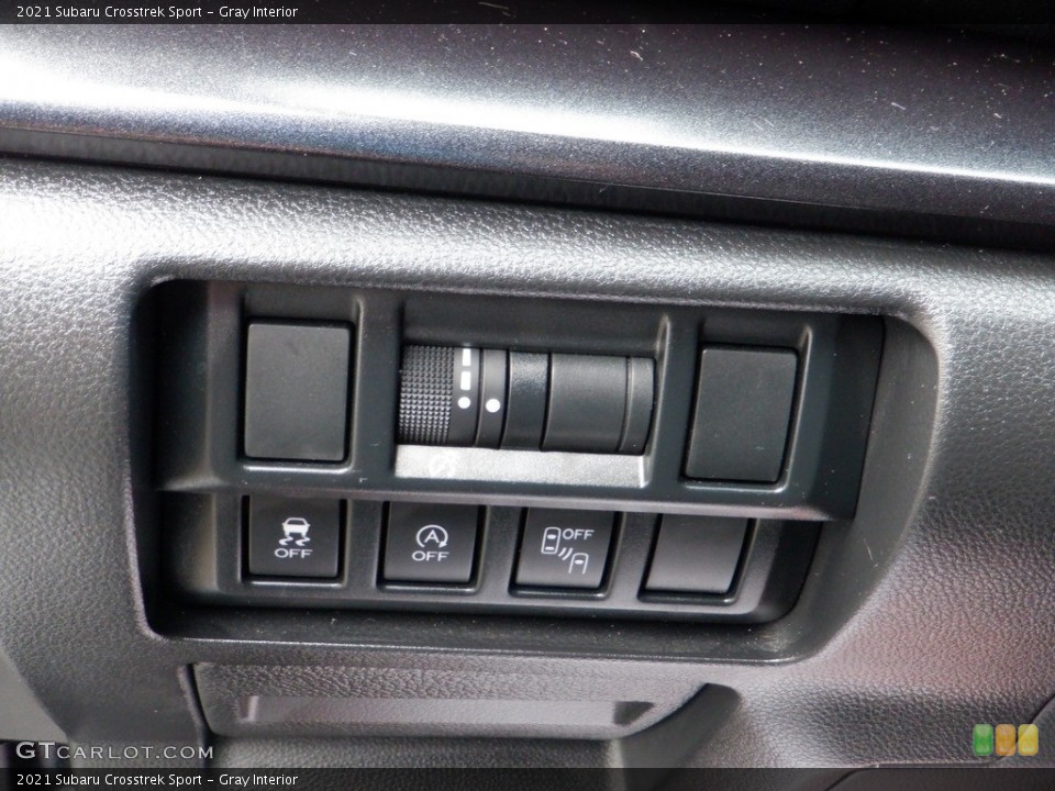 Gray Interior Controls for the 2021 Subaru Crosstrek Sport #146134930