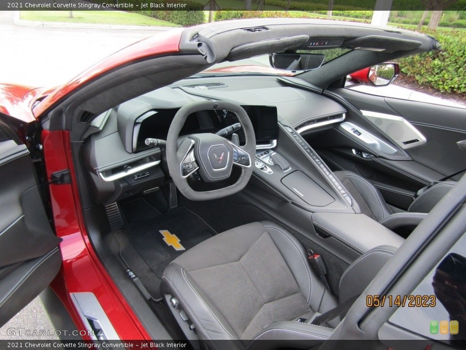 Jet Black Interior Photo for the 2021 Chevrolet Corvette Stingray Convertible #146135290