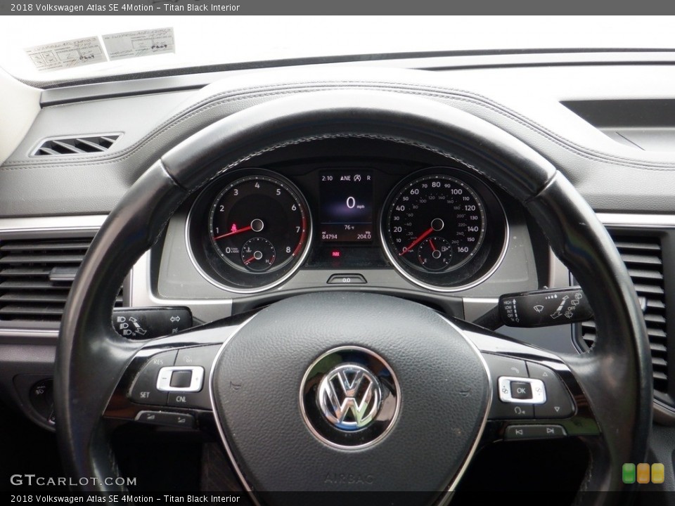 Titan Black Interior Steering Wheel for the 2018 Volkswagen Atlas SE 4Motion #146137456