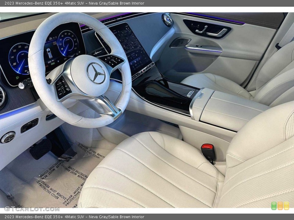 Neva Gray/Sable Brown Interior Front Seat for the 2023 Mercedes-Benz EQE 350+ 4Matic SUV #146141747
