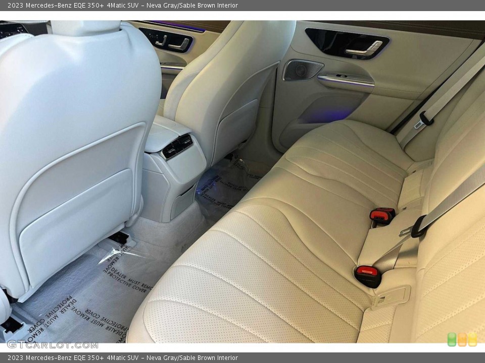 Neva Gray/Sable Brown Interior Rear Seat for the 2023 Mercedes-Benz EQE 350+ 4Matic SUV #146141796