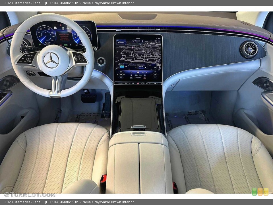Neva Gray/Sable Brown Interior Front Seat for the 2023 Mercedes-Benz EQE 350+ 4Matic SUV #146141821