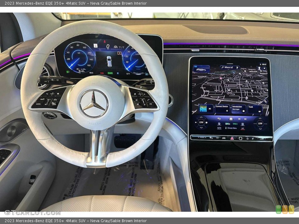 Neva Gray/Sable Brown Interior Dashboard for the 2023 Mercedes-Benz EQE 350+ 4Matic SUV #146141846