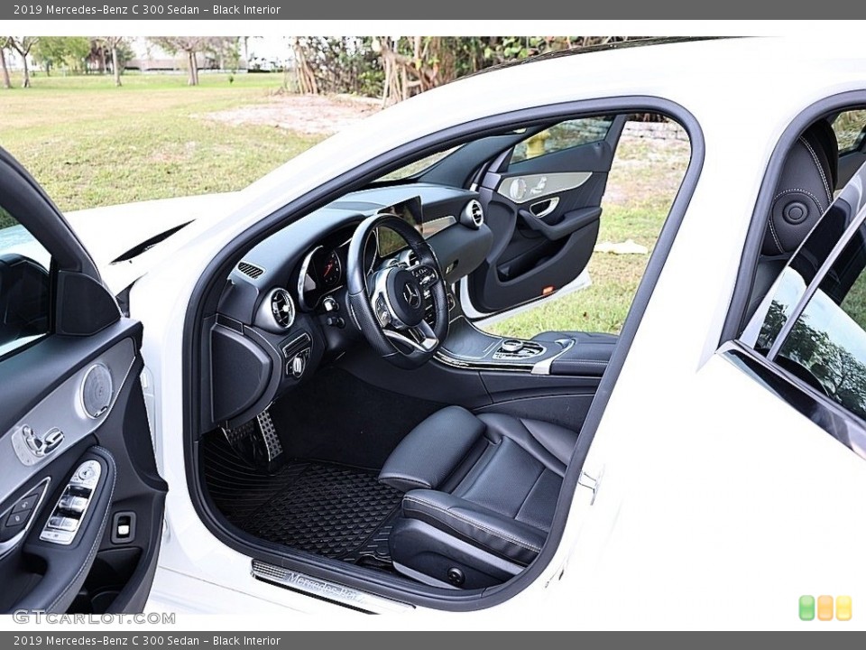 Black Interior Front Seat for the 2019 Mercedes-Benz C 300 Sedan #146142847
