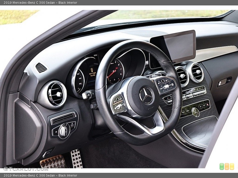 Black Interior Dashboard for the 2019 Mercedes-Benz C 300 Sedan #146142930
