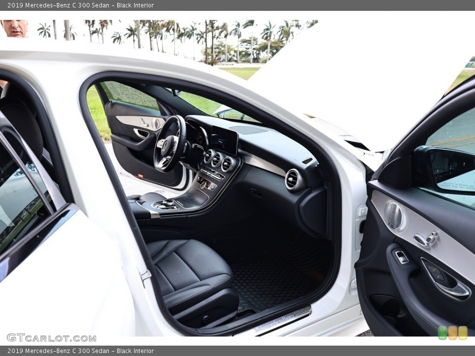 Black Interior Front Seat for the 2019 Mercedes-Benz C 300 Sedan #146143023
