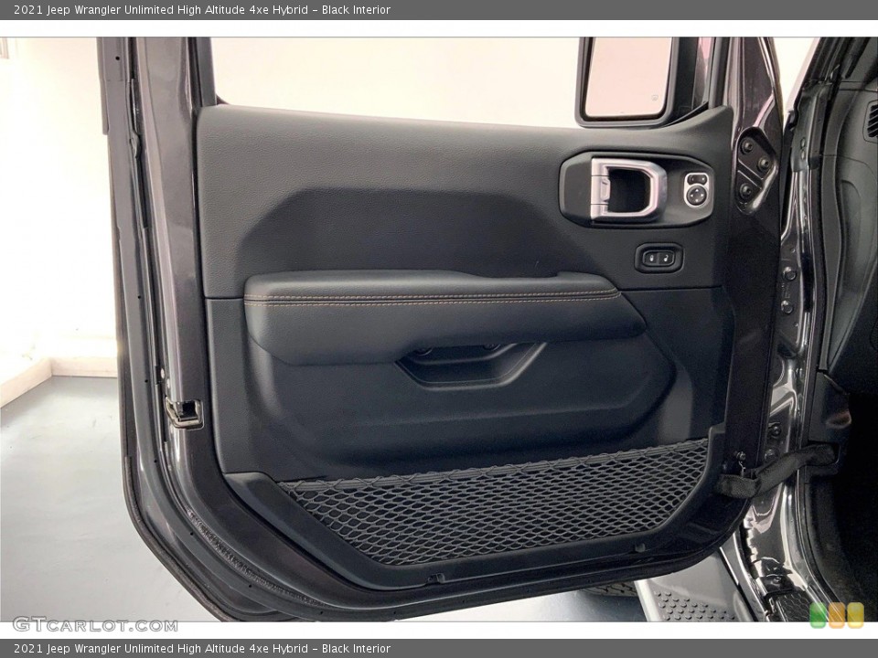 Black Interior Door Panel for the 2021 Jeep Wrangler Unlimited High Altitude 4xe Hybrid #146143038