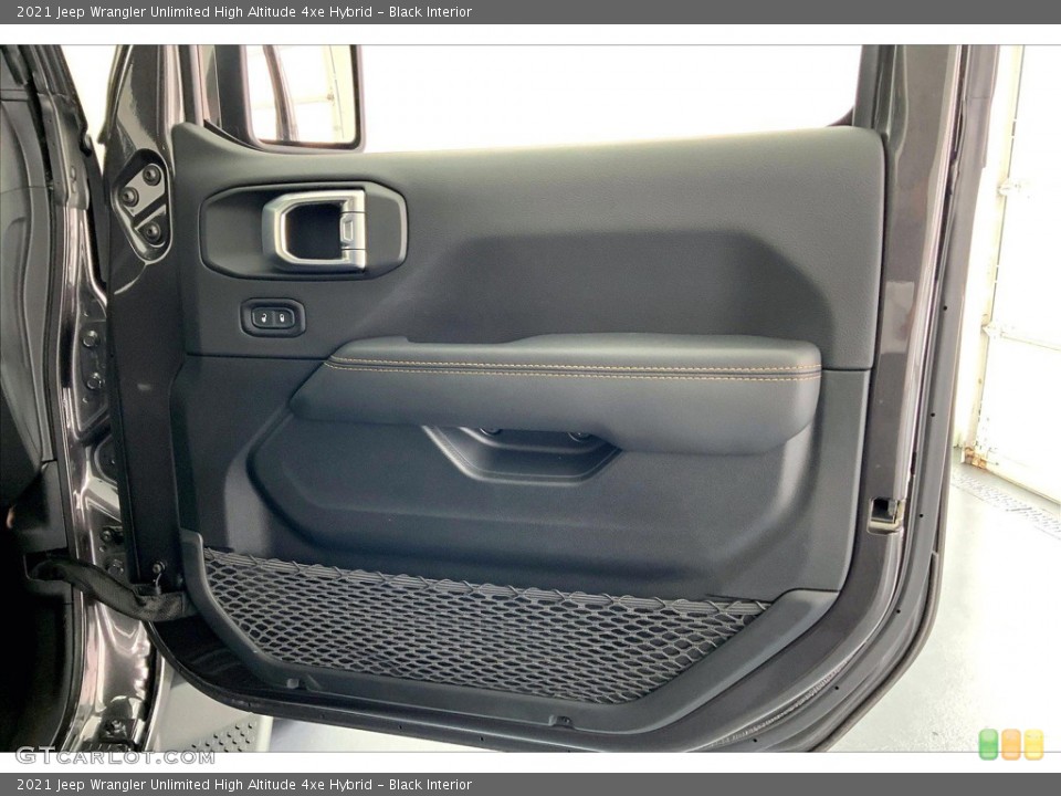 Black Interior Door Panel for the 2021 Jeep Wrangler Unlimited High Altitude 4xe Hybrid #146143068