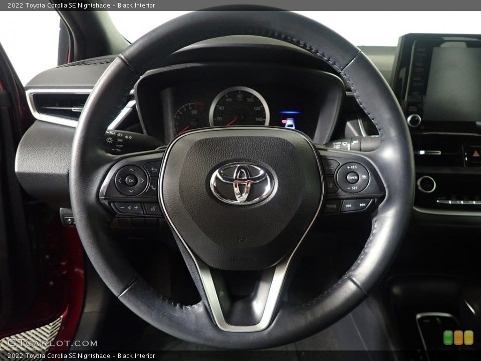 Black Interior Steering Wheel for the 2022 Toyota Corolla SE Nightshade #146144508